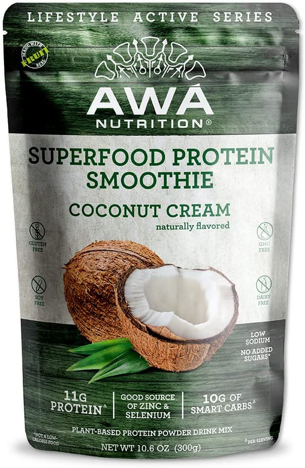 AWA Nutrition Superfood Protein Smoothie Powder Mix | Coconut Cream
