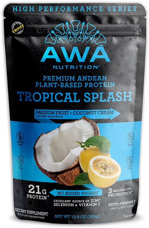 AWA Nutrition Premium Andean Plant-Based Protein Powder | Tropical Splash
