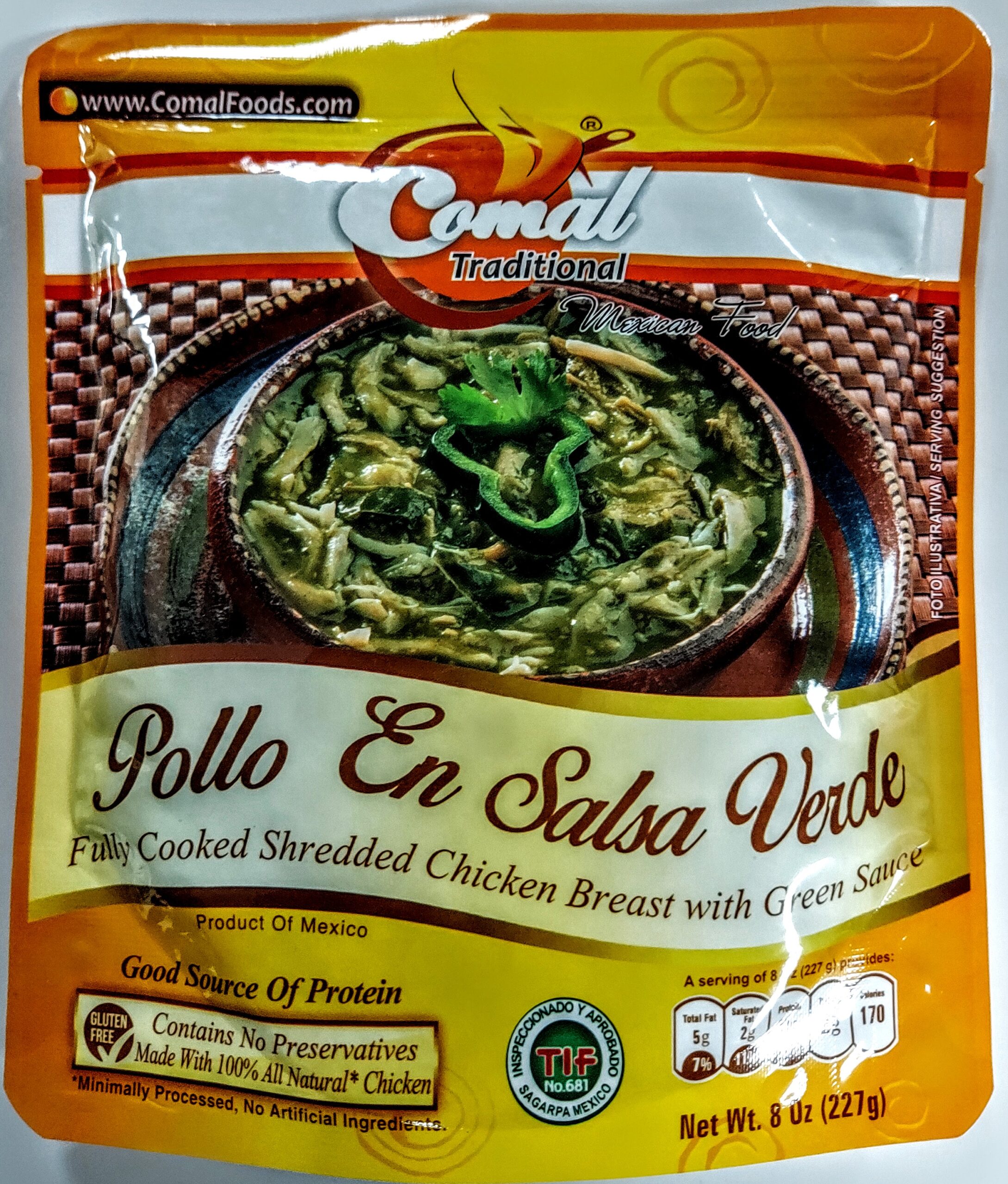 Comal Traditional Foods |Tasty and Flavorful Chicken With Green Sauce | Ready-to-eat | No Gluten | Keto friendly| Mexican food