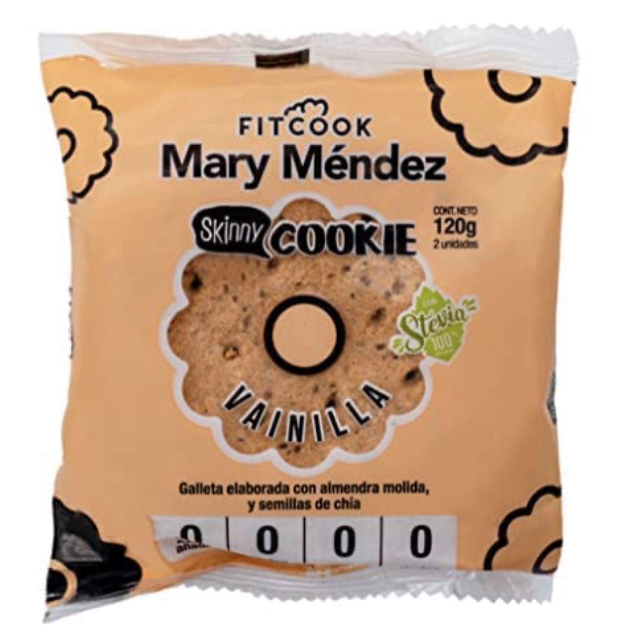 Fitcook Healthy Vanillla Cookies, Gluten Free ,Dairy Free, No Flour, No added sugar and Keto Friendly.