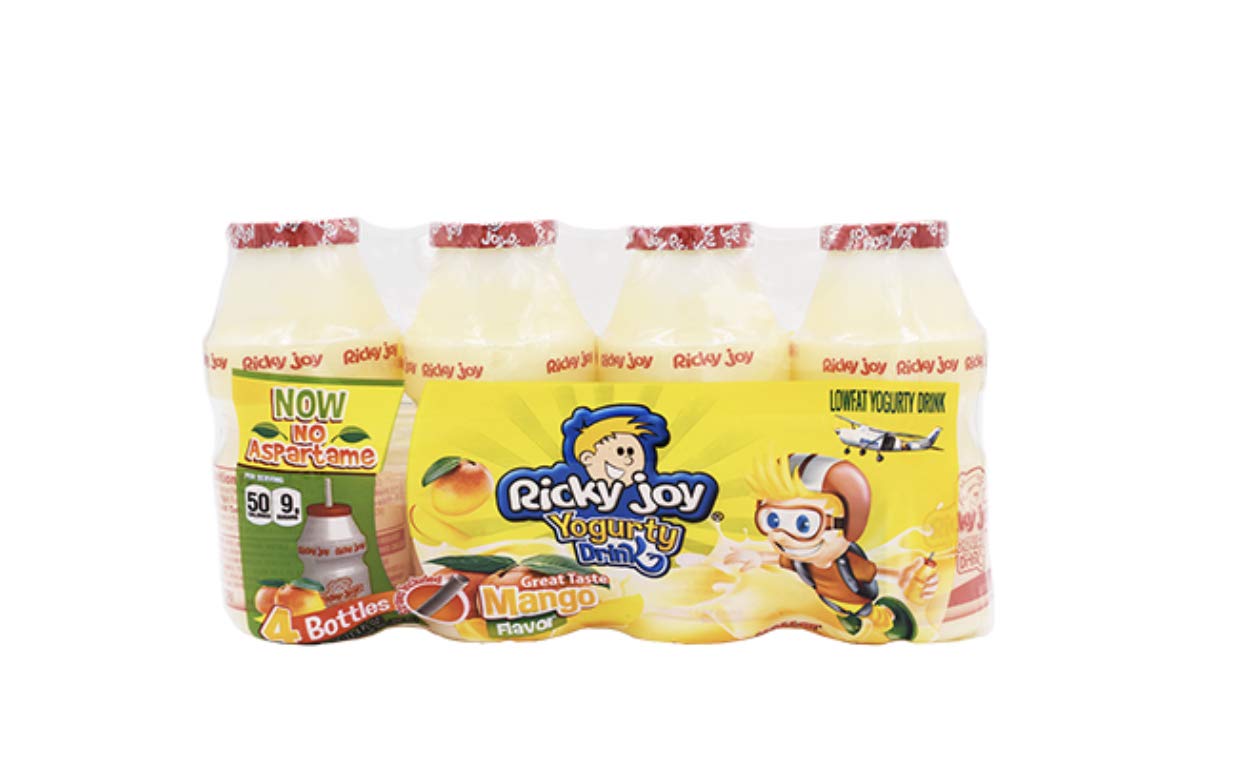 Yogurt Drink Probiotic Dailies 3.37oz each (Mango, Pack of 4)